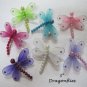 DRAGONFLY Girls Hair Clip Rhinestone Pearls Glitter New