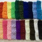 12 Crochet Headbands 1.5" Lot Dozen Assorted Colors New