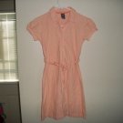 GAP Orange Gingham Cute Girls Dress Plaid Medium M 7 8