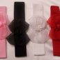 Baby Girl Infant Pearl Rose Bow Headband Dress Up New