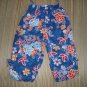 OILILY Gorgeous Blue Girls Pants Flowers Euro 98 2t 3T