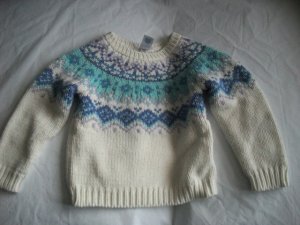 OLD NAVY Wool Blend White Fall Girls Sweater 2 2t 3 3T