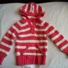 OLD NAVY Pink White Hood Girls Fall Sweater 2 2t 3 3T