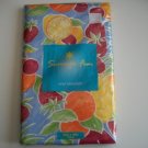 Summer FRUIT Tablecloth Vinyl Flannel backing New Gift