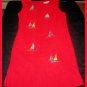 Dress Barn Womens Red Sailboat Boat Shift L 10 12 Large