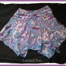 LIMITED TOO Girl Summer Purple Blue Skirt Skort L 10 12