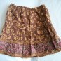 OLD NAVY Girls Brown Flowers SKIRT Floral 3 3t 4 4T