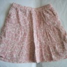 OLD NAVY Girls PINK White Flowers SKIRT Tiered 3t 4 4T