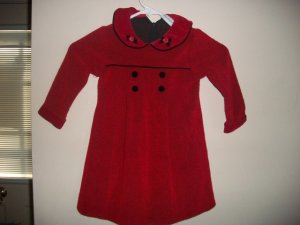 RARE EDITIONS Girls Red Black Holiday Dress 2 2t 3 3t