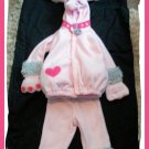 Old Navy Girl POODLE Dog Costume Fifi Pink 2t 3T 3 Cute