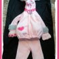 Old Navy Girl POODLE Dog Costume Fifi Pink 2t 3T 3 Cute