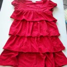 LIMITED TOO Girls Red RUFFLES DRESS Sparkly L XL 16 18