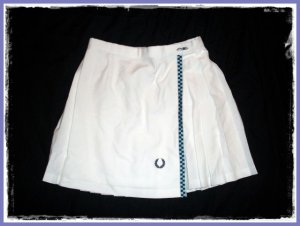 FRED PERRY Womens White Pleated Tennis Skirt 40 M 8 10