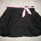 Little Lady Girls Black Ruffle Dress Skirt  L XL 14 16