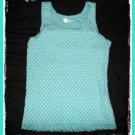 GAP Girls Blue Polka Dot Lace TANK Top Shirt L Large 12