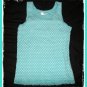 GAP Girls Blue Polka Dot Lace TANK Top Shirt L Large 12