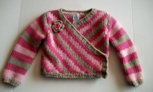 GAP Girls PINK WOOL Tan Winter Knit Sweater Fall 2 2T