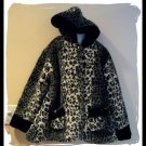 KC Collections Winter Faux Fur Coat Girls L Large 10 12