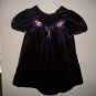 RARE EDITIONS Purple Velour Girls Holiday Dress 2t 3 3T