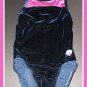 GK Elite Velour Navy Dance Gymnastics Leotard CL Large