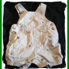 Baby Boys TURTLE Embroidered Tan Khaki Overalls 3 6 6m