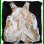 Baby Boys TURTLE Embroidered Tan Khaki Overalls 3 6 6m