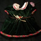 Rose Cottage Baby Girls New Dress Green Holiday NWT 6 9