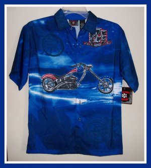 Orange County Choppers Boys Blue Shirt M Medium NWT New