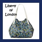 LIBERTY Of LONDON Blue Jennifer Flowers Bag Tote NWT