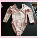 PINK Girls Dance Gymnastics Leotard LS M Medium 8 10