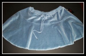 Juniors Womens Big Flirt Blue Skirt L Large 12 NWT NEW