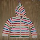GAP Baby Girl Striped Hooded Sweater Wool Blend 2 3 3T