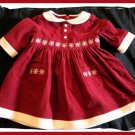 Gymboree Red Family Portrait Corduroy Dress Girls 3 6 m