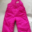 OSH KOSH Girls PINK Ski Bibs Winter Snow 24 24m 2 2T