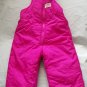 OSH KOSH Girls PINK Ski Bibs Winter Snow 24 24m 2 2T