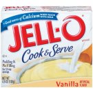 Jell-o Jello Vanilla Cook & Serve Pudding & Pie Filling, 4.6 Oz