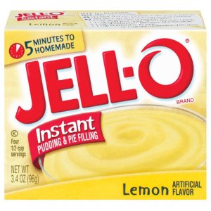 Jell-o Jello Instant Lemon Pudding & Pie Filling, 3.4 Oz