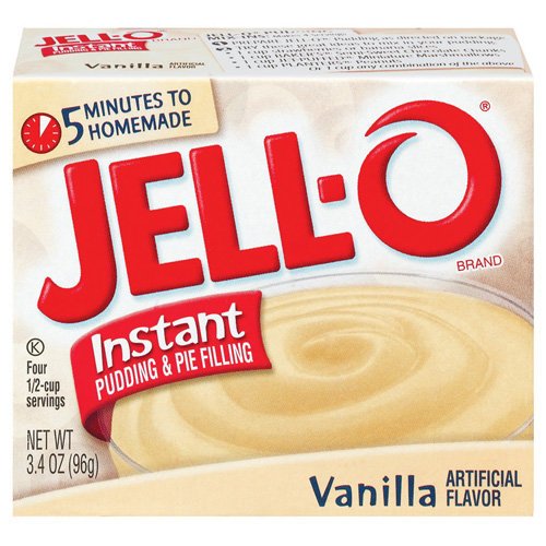 Jell-o Jello Instant Vanilla Pudding & Pie Filling, 3.4 Oz