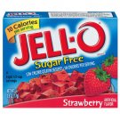 Jell-o Jello Sugar Free Strawberry Low Calorie Gelatin Dessert, .6 Oz