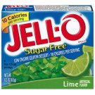 Jell-o Jello Sugar Free Lime Low Calorie Gelatin Dessert, .3 Oz
