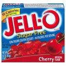 Jell-o Jello Sugar Free Cherry Low Calorie Gelatin Dessert, .3 Oz