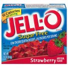 Jell-o Jello Sugar Free Strawberry Low Calorie Gelatin Dessert, .3 Oz