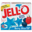 Jell-o Jello Berry Blue Gelatin Dessert, 3 Oz