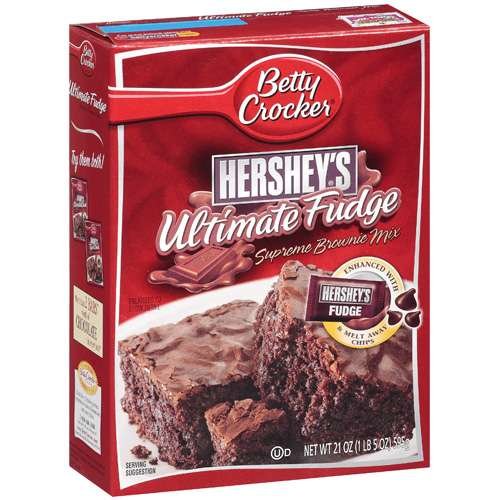 Betty Crocker Brownie Mix w/Hershey's Ultimate Fudge, 21 Oz