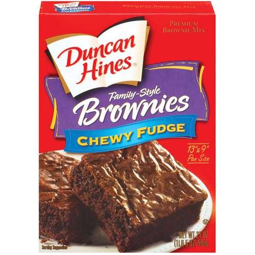 Duncan Hines Family Style Chewy Fudge Brownies, 21 oz