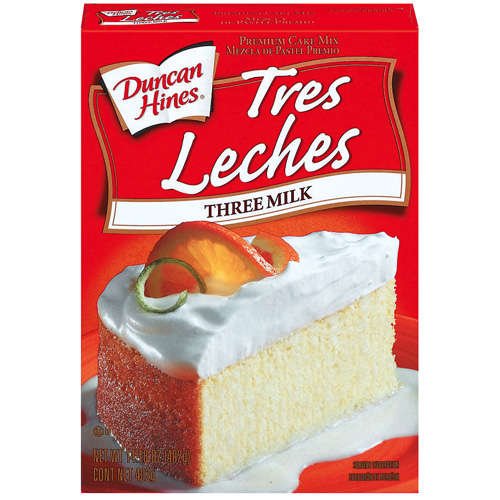 Duncan Hines Tres Leches Three Milk Cake Mix, 14.18 oz