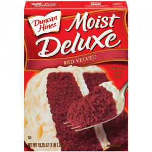 Duncan Hines Moist Deluxe Red Velvet Cake Mix, 18.25 oz