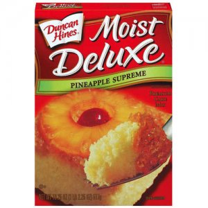 Duncan Hines Moist Deluxe Pineapple Supreme Cake Mix, 18.25 oz