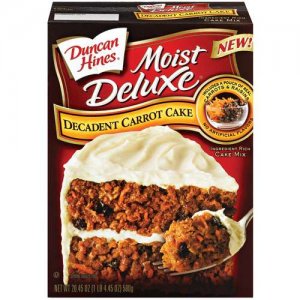 Duncan Hines Moist Deluxe Cake Mix Carrot Cake, 20.45 oz