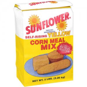 Sunflour Enriched Degerminated Self Rising Yellow Corn Meal Mix, 5 Lb